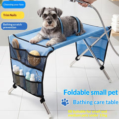 Detachable Stainless Steel Pet Grooming Bed – Elevated Dog & Cat Care Table for Grooming, Nail Trimming & Hair Cleaning