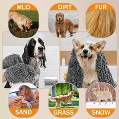Quick Dry Dog Bath Robe Towel for Dogs & Cats