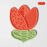 Silicone Slow Feeder Lick Mat for Dogs & Cats – Non-Slip Suction Base, Anti-Choking Design – Easy-Clean Pet Mat for Feeding, Grooming & Bath Time