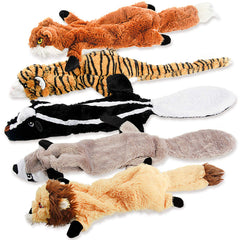 No Stuffing Squeaky Dog Toys – Durable Plush Chew & Interactive Toys for Small, Medium & Large Dogs