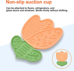 Silicone Slow Feeder Lick Mat for Dogs & Cats – Non-Slip Suction Base, Anti-Choking Design – Easy-Clean Pet Mat for Feeding, Grooming & Bath Time